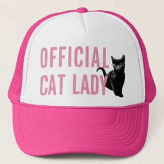 Offizielle Katzen-Dame Hat Pink Truckerkappe