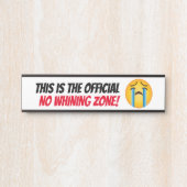 Offizielle, keine Peitschzone Emoji Wand hängt Türschild (Vorderseite )