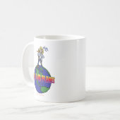 Offizielle Kinder wandern unser Planet Logo Gear Kaffeetasse (Vorderseite Links)