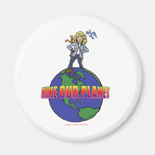 Offizielle Kinder wandern unser Planet Logo Gear Magnet