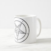Offizielle Kirche von Satan Sigil von Baphomet Kaffeetasse (VorderseiteRechts)