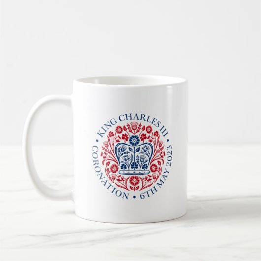 Offizielle Krönung von König Karl III. Kaffeetasse (Links)