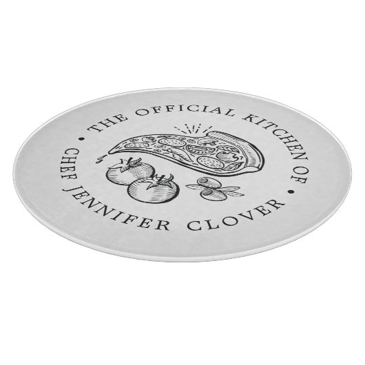 Offizielle Küche | Pizza Themed Schneidebrett (Ecke)