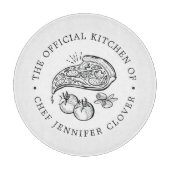 Offizielle Küche | Pizza Themed Schneidebrett (Vorderseite)