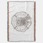 Offizielle Logothrow-Decke Decke (Vorderseite Vertikal)