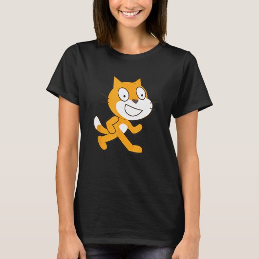 Offizielle Maskottchen-Katze der Scratch-Programmi T-Shirt (Vorderseite)