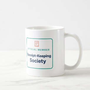 Offizielle Mitglieder-Empfangsbeleg-Aufbewahrungsg Kaffeetasse