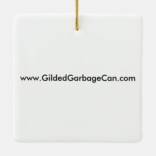 Offizielle Müllhalde Keramikornament (Rückseite)