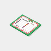 Offizielle Naughty- oder Nizza-Liste Post-it Klebezettel (angewinkelt)