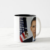 Offizielle Obama-Einweihungs-Andenken Zweifarbige Tasse (VorderseiteRechts)