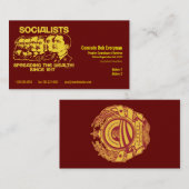 Offizielle Obammunist Teilcommissar-Karte Visitenkarte (Vorne/Hinten)