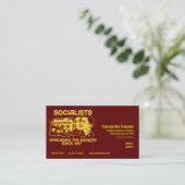 Offizielle Obammunist Teilcommissar-Karte Visitenkarte (Stehend Vorderseite)