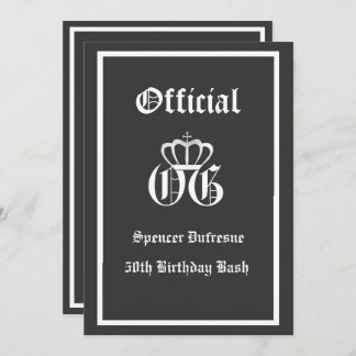 Offizielle OG-Einladung zum Geburtstag Einladung