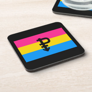 OFFIZIELLE PANSEXUELLE PRIDE-FLAGGE GETRÄNKEUNTERSETZER