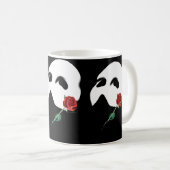 Offizielle "Phantom-Rose der Oper" Kaffeetasse (VorderseiteRechts)