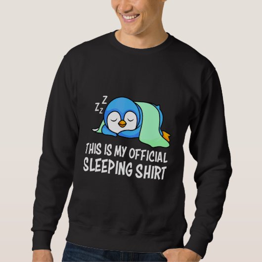 Offizielle Pinguin Sleep Late Sleeper Morgengruppe Sweatshirt (Vorderseite)