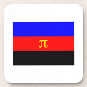 OFFIZIELLE POLYAMORIE-PRIDE-FLAGGE GETRÄNKEUNTERSETZER (Vorderseite)