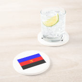 OFFIZIELLE POLYAMORIE-PRIDE-FLAGGE SANDSTEIN UNTERSETZER (Seite)