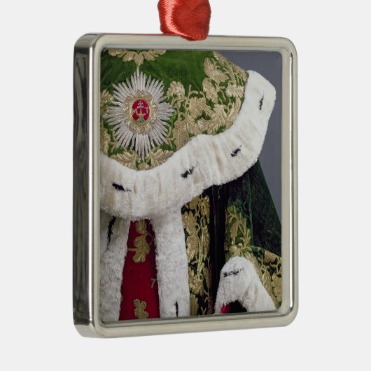 Offizielle Roben des Ungarn Silbernes Ornament (Rechts)