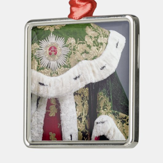 Offizielle Roben des Ungarn Silbernes Ornament (Links)