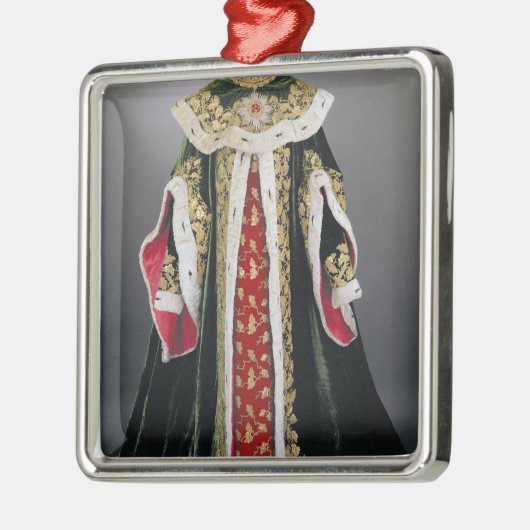 Offizielle Roben des Ungarn Silbernes Ornament (Links)