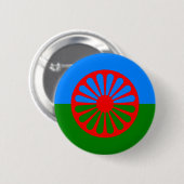 Offizielle Romanische Sinti und Roma Button (Vorne & Hinten)