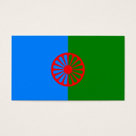 Offizielle Romany flag (Vorderseite)