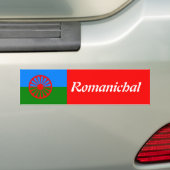Offizielle Romany flag Autoaufkleber (Auf Auto)