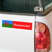 Offizielle Romany flag Autoaufkleber (Auf Lkw)