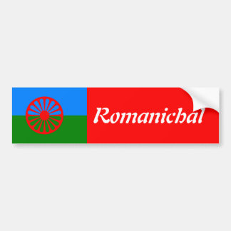 Offizielle Romany flag Autoaufkleber