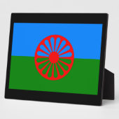 Offizielle Romany flag Fotoplatte (Seite)