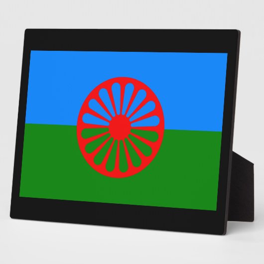 Offizielle Romany flag Fotoplatte (Seite)
