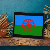 Offizielle Romany flag Fotoplatte (Seite)