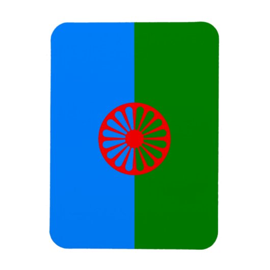 Offizielle Romany flag Magnet (Vertikal)