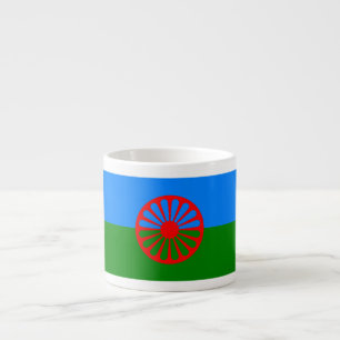 Offizielle Romany Sinti und Roma Flag Espresso Cup Espressotasse