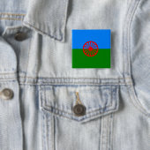 Offizielle Romany-Sinti und Romaflagge Button (Beispiel)