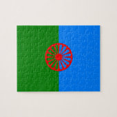 Offizielle Romany-Sinti und Romaflagge Puzzle (Horizontal)