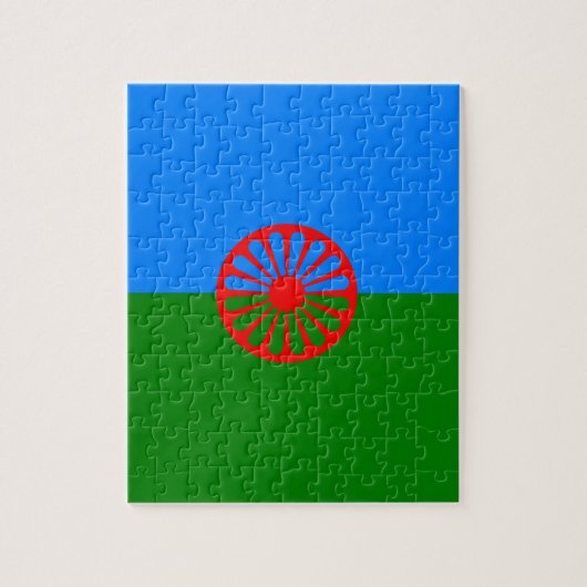 Offizielle Romany-Sinti und Romaflagge Puzzle (Vertikal)