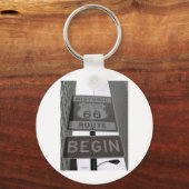 Offizielle Route 66 Anfangszeichen Schlüsselanhänger (Vorderseite)