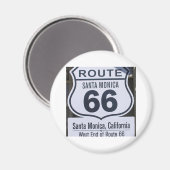 Offizielle Route 66 Endzeichen Santa monica Magnet (Vorderseite/Rückseite)