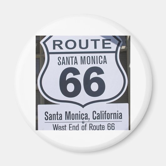 Offizielle Route 66 Endzeichen Santa monica Magnet (Vorne)