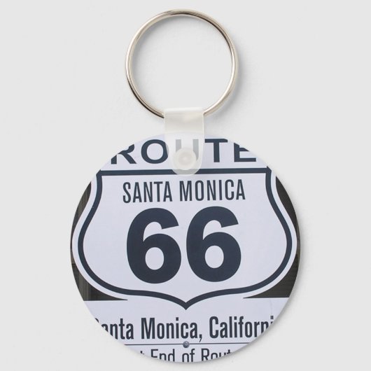 Offizielle Route 66 Endzeichen Santa monica Schlüsselanhänger (Vorderseite)