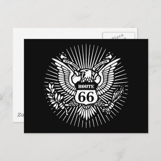 Offizielle Rt. 66 Postkarte (Vorne/Hinten)