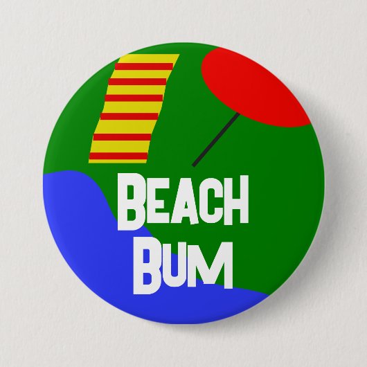 Offizielle Schaltfläche "Beach Bum" Button (Vorderseite)