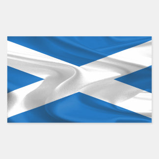 Offizielle schottische Flagge für die Unabhängigke Rechteckiger Aufkleber
