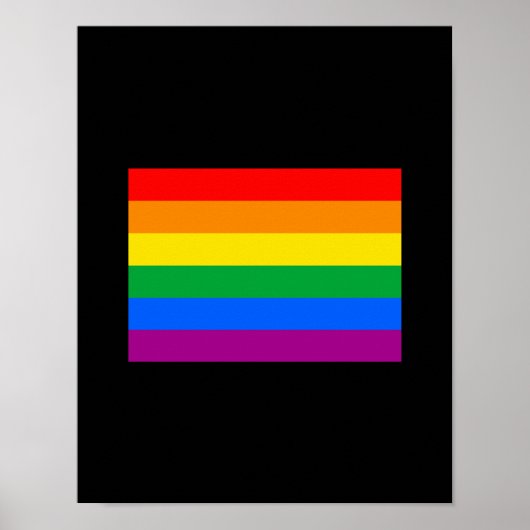 OFFIZIELLE SCHWULE PRIDE-FLAGGE POSTER (Vorne)