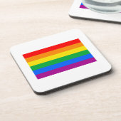 OFFIZIELLE SCHWULE PRIDE-FLAGGE UNTERSETZER (Linke Seite)