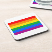 OFFIZIELLE SCHWULE PRIDE-FLAGGE UNTERSETZER (Linke Seite)
