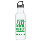 Offizielle Sicherheitslücke Personalisiert Edelstahlflasche (Vorderseite)