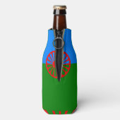 Offizielle Sinti und Roma-Flaggenmarkierungsflasch Flaschenkühler (Flasche Rückseite)